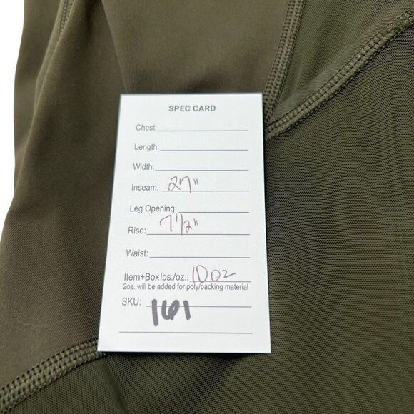 Lululemon Miles Ahead Tight 28" Inseam Mesh Inset Dark Olive Size 2 - Picture 11 of 11